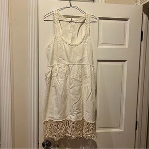 Free People cream colored dress size Medium